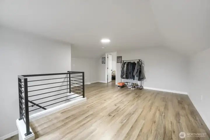 Upstairs are perfect for entertaining or additional living room