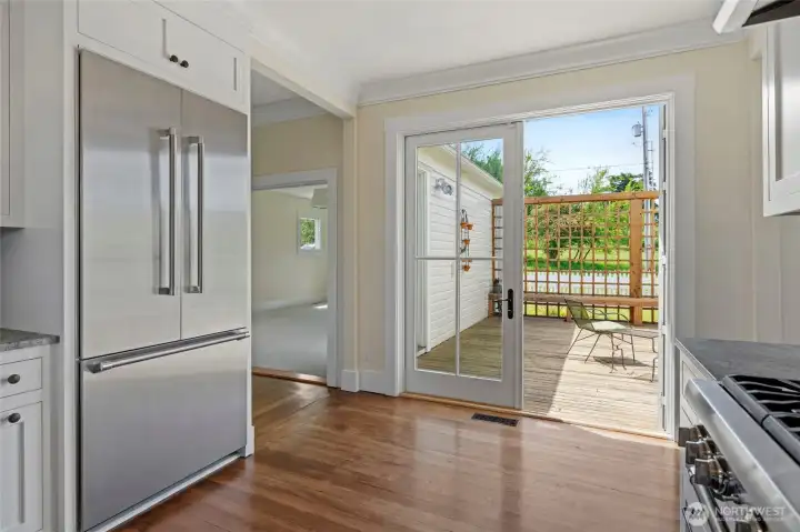 Oversized French doors throughout main floor