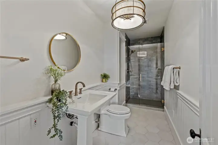 Beautiful guest bathroom on main floor