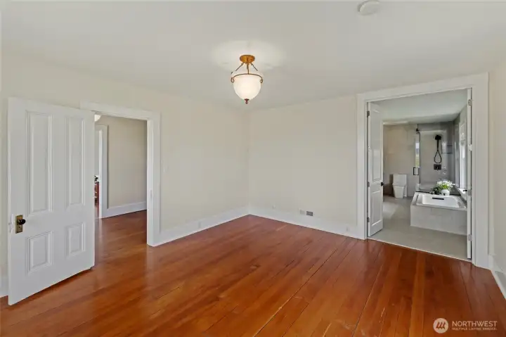 Primary suite with gorgeous bathroom refresh