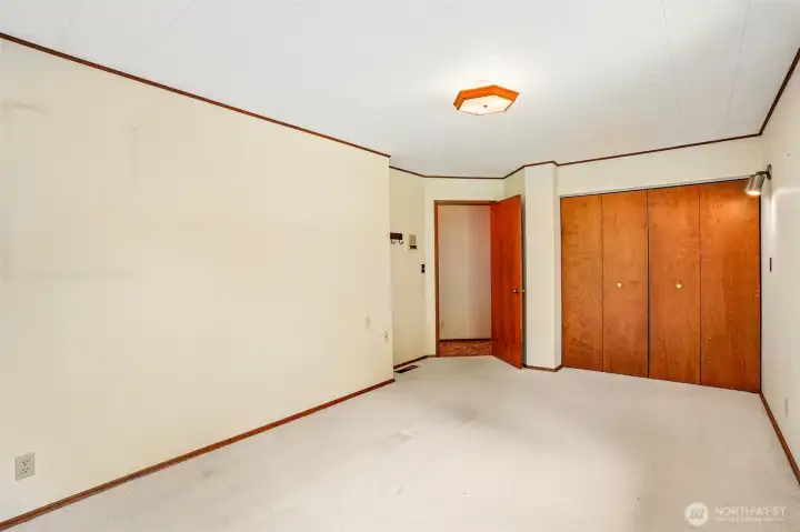 Bedroom with closet.