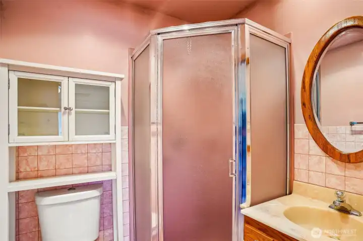 Primary suite bathroom.