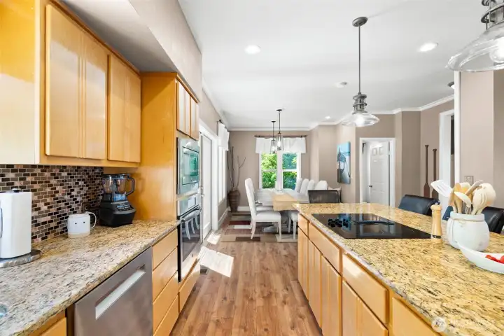 Kitchen open to Dining Area