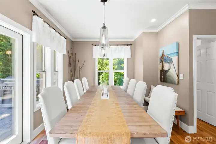 Dining Area with Access to Back Deck
