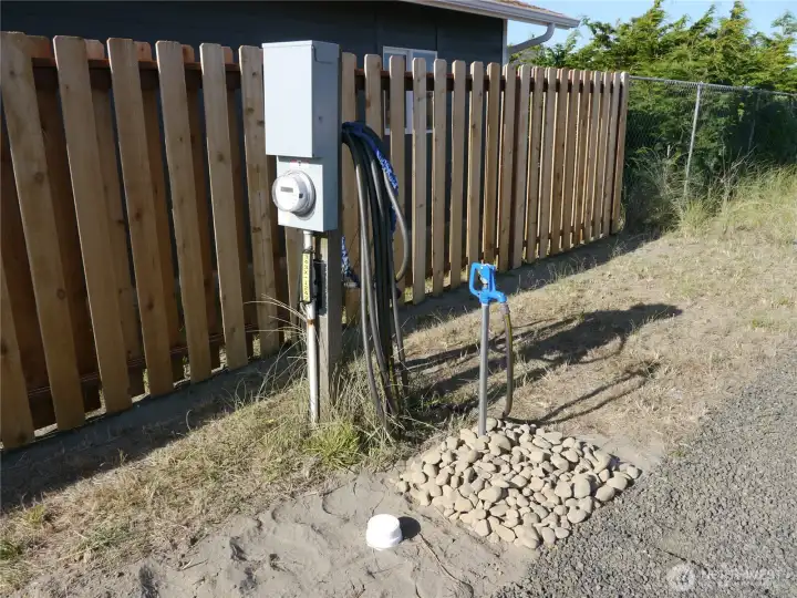 Full hookups for sewer, water and power.