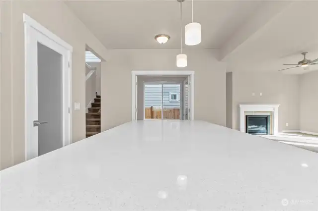 Quartz kitchen counters. Picture of a similar home. Photo for illustration only.