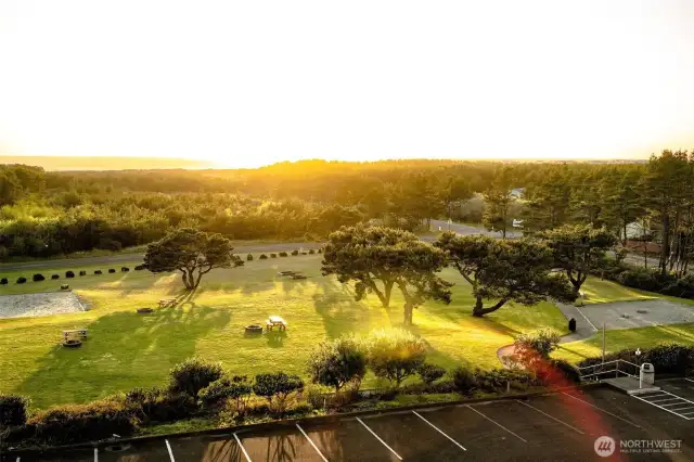 Sport court, sand volleyball court, playground and putting green steps from the expansive beachfront.