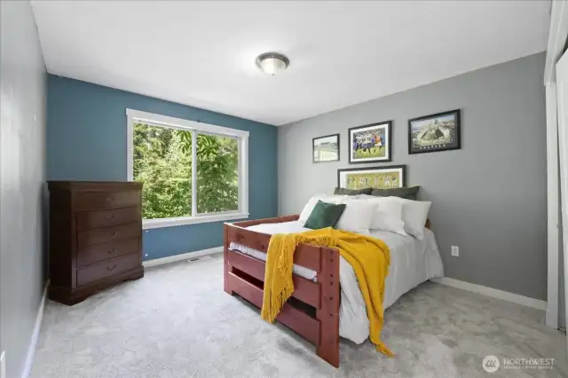 Bedroom #3 also overlooks side yard.