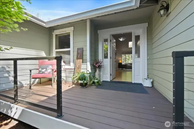 Great front porch to enjoy a nice glass of lemonade.