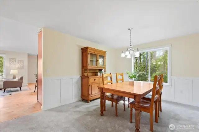 Formal Dining Room is adjacent to the formal Living Room and is a wonderful space for entertaining.