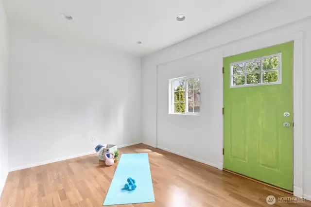 Converted garage. Office? playroom? exercise room?