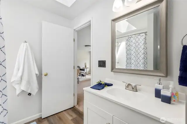 Main bathroom. Lovely and updated.
