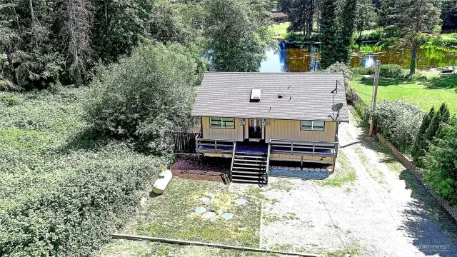 Aerial Front Exterior of Home