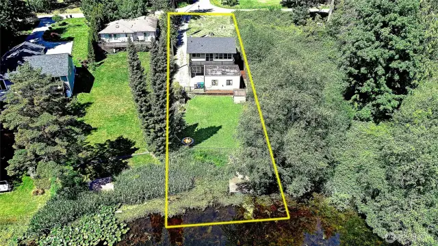 Aerial Back Exterior of Home