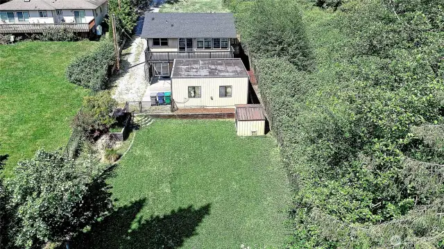 Aerial Back Exterior of Home