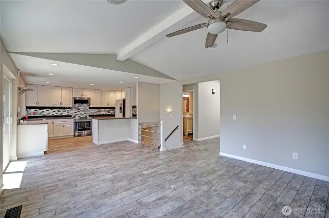 Kitchen and Living Room