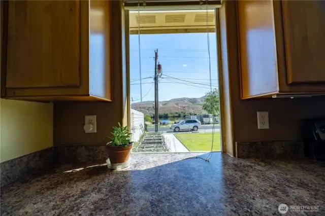 views from the kitchen window