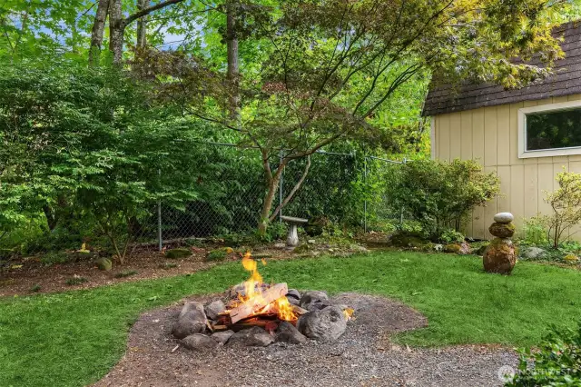 Firepit is a great place to Roast S'Mores
