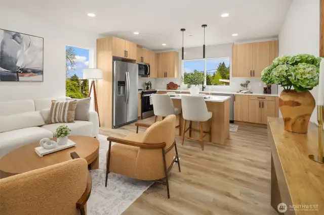 Photo from model home of similar floor plan
