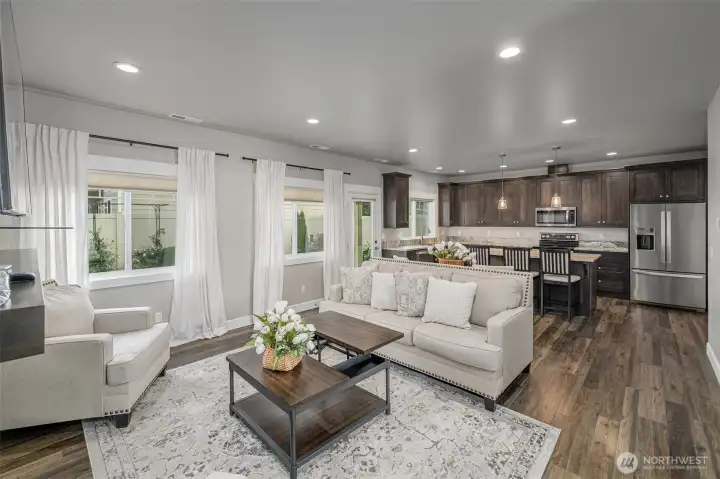 Kitchen and Living Room