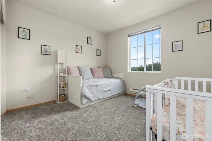 Bedroom #2 is spacious and has a great closet