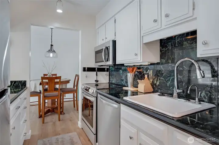 Modern, efficient kitchen