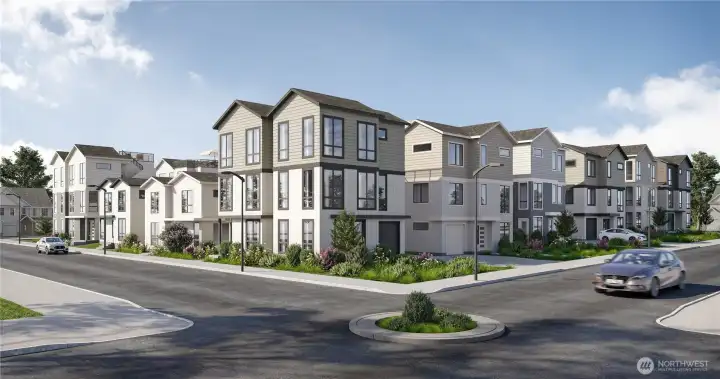 Artistic rendering of planned/under construction Union Park community