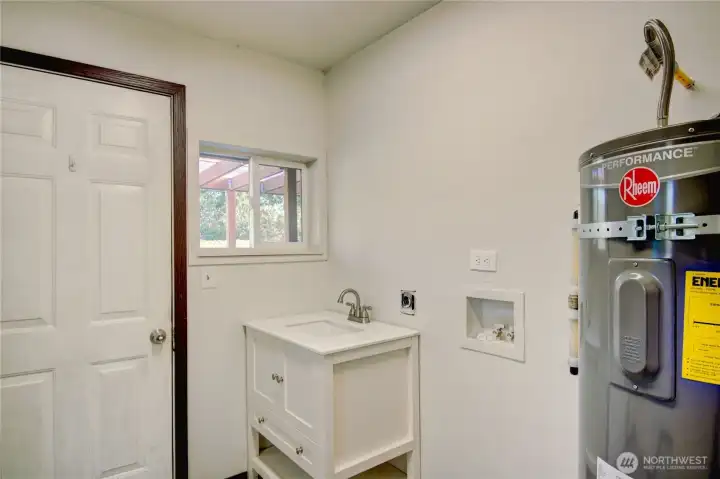 Laundry Room and Back Door