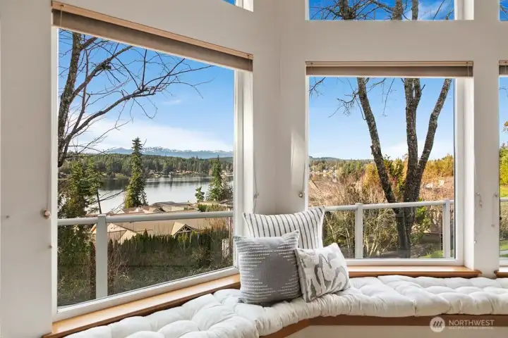 Look at those Olympics. Perfect backdrop to the natural beauty of the lake.