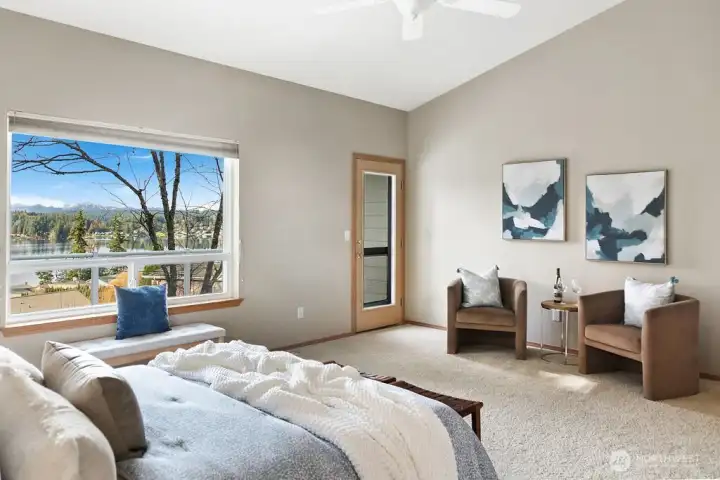 This scene changes by the season.