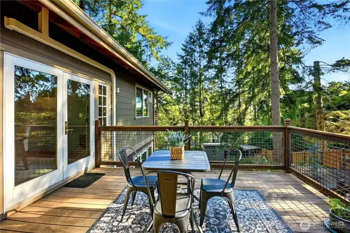 Deck off of dining room