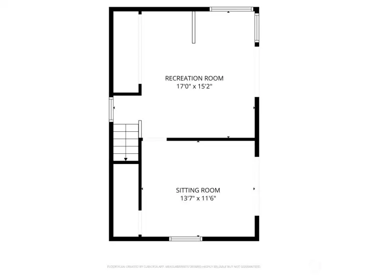 Lower level rooms. Can enter from the first floor stairs or the outside sliders