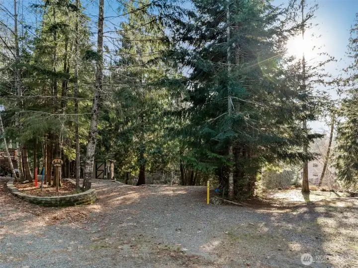 RV pad with a 50-amp hookup, a 2-bedroom septic system, and water already installed.