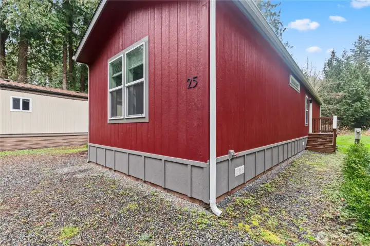 Outdoor space offering room to relax and enjoy the peaceful park setting.