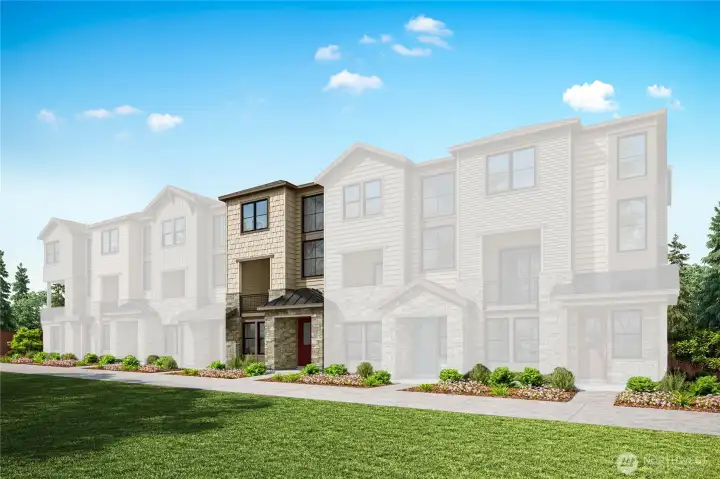 Exterior Rendering with Homesite 43 highlighted Exterior Rendering with Homesite 43 highlighted