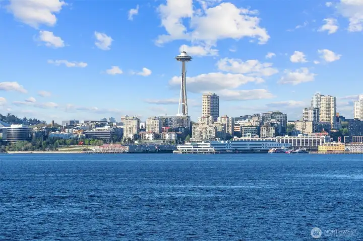 The Space Needle, cruise ships bound for Alaska, and a steady rhythm of marine traffic all become part of your front-row view from this beautiful fifth-floor condominium. Here, everyday life is elevated by an ever-changing waterfront scene—inviting you to slow down, take it in, and truly enjoy where you live.