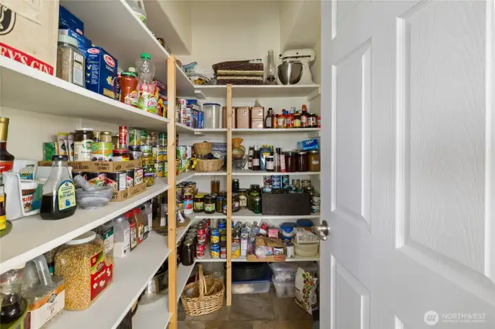 Large walk in pantry.