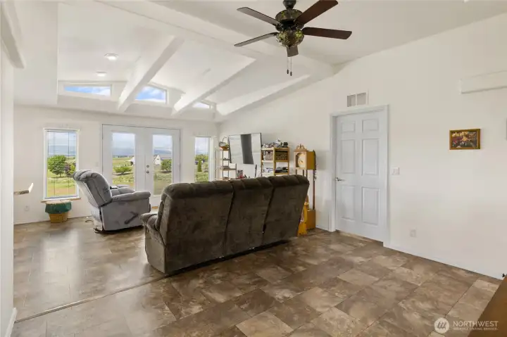 Spacious family room.