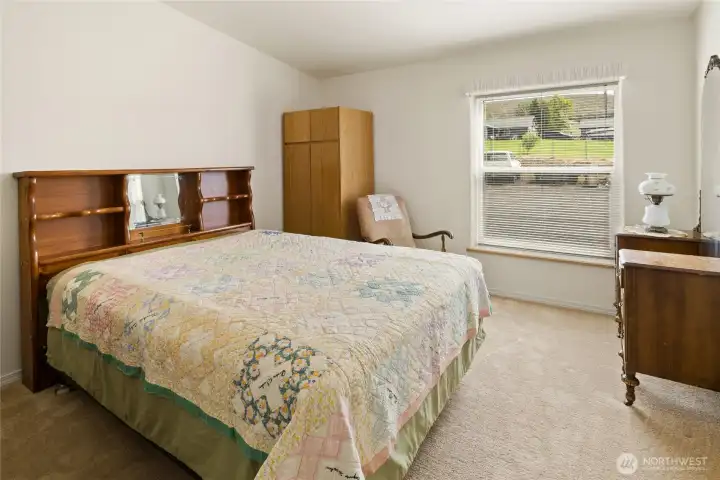 Office, currently being used as a bedroom. There is no built in closet in this room.