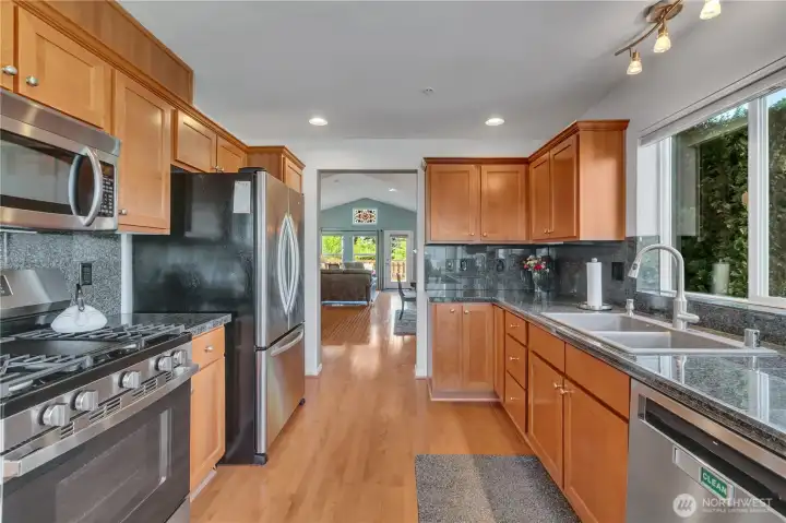 From the Back of the Kitchen to the Dining and Living Room From the Back of the Kitchen to the Dining and Living Room
