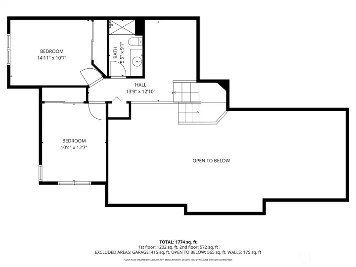 Upper level floor plan...please read disclaimer that SQFT is an estimate. Thank you Upper level floor plan...please read disclaimer that SQFT is an estimate. Thank you