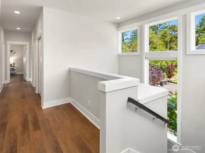 Hardwood Floors carries upstairs too