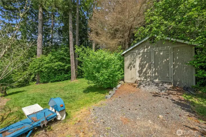 And then the shed is behind all the parking. It's movable too- on piers.