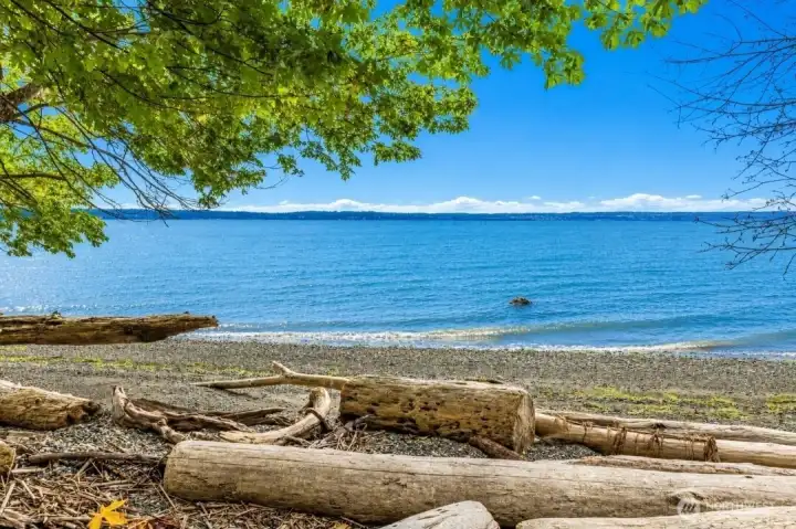 Breathtaking Beach. The water is so still in the summer, you can waterski or use your towable tube!