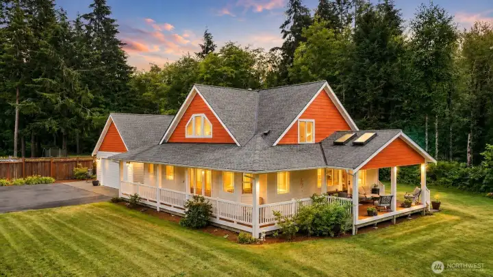 Hidden among towering evergreens on a spectacular 2.26-acre park-like setting, this extraordinary Northwest retreat offers a rare sense of privacy, beauty, and tranquility. The inviting wraparound covered deck, lush grounds, and timeless architecture create an unforgettable welcome to a home designed for exceptional living—an exceptional lifestyle at an exceptional value of $830,000. Hidden among towering evergreens on a spectacular 2.26-acre park-like setting, this extraordinary Northwest retreat offers a rare sense of privacy, beauty, and tranquility. The inviting wraparound covered deck, lush grounds, and timeless architecture create an unforgettable welcome to a home designed for exceptional living—an exceptional lifestyle at an exceptional value of $830,000.