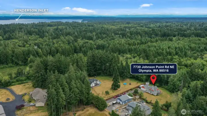 One of the area's greatest treasures is its location. Situated on desirable Johnson Point—where Puget Sound surrounds the peninsula on multiple sides—this home offers exceptional access to Henderson Inlet, Nisqually Reach, marinas, boat launches, and endless outdoor recreation, all while enjoying the privacy and tranquility of a secluded park-like setting. One of the area's greatest treasures is its location. Situated on desirable Johnson Point—where Puget Sound surrounds the peninsula on multiple sides—this home offers exceptional access to Henderson Inlet, Nisqually Reach, marinas, boat launches, and endless outdoor recreation, all while enjoying the privacy and tranquility of a secluded park-like setting.