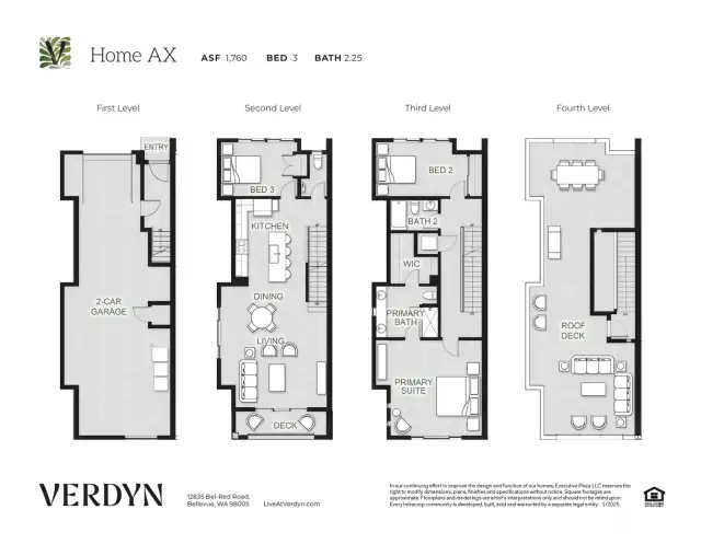 AX - end unit.Floorplans are an artist’s interpretation and should not be relied upon