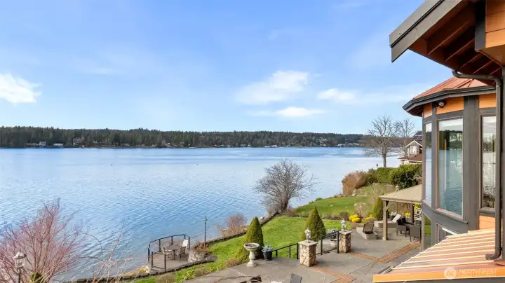 View from Main House and Cabiin