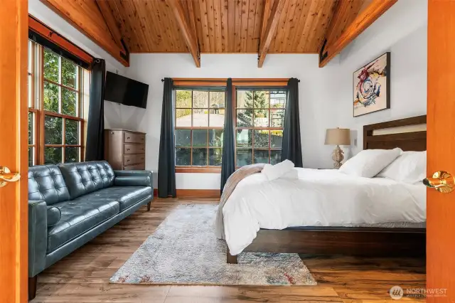 Primary with French Doors to deck