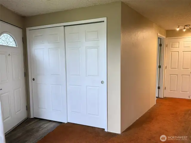 From the front door you can continue down the hallway.